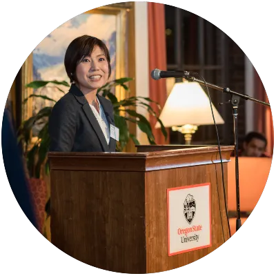 international scholar speaking at president's reception 2017