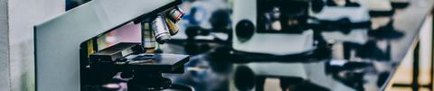 Row of microscopes