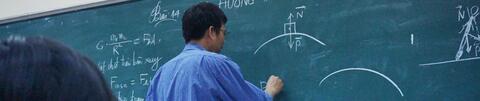 Professor teaching